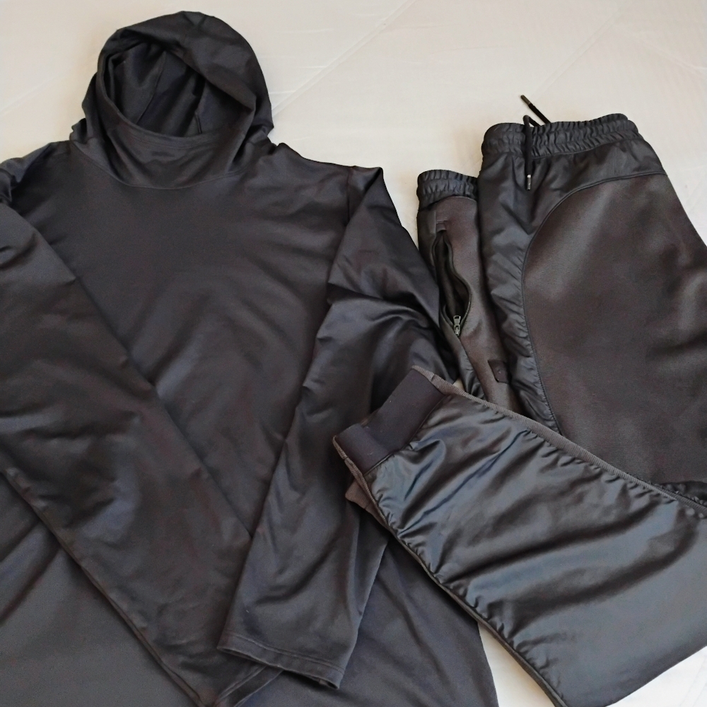 MEN'S UNDER ARMOUR TRACK SUIT WITH HEATGEAR HOODIE AND GORE TEX JOGGERS COMBO XL - Picture 3 of 9
